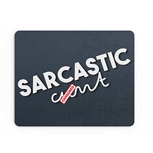 Mousepad divertido y sarcástico con superficie suave para computadora de oficina MM267