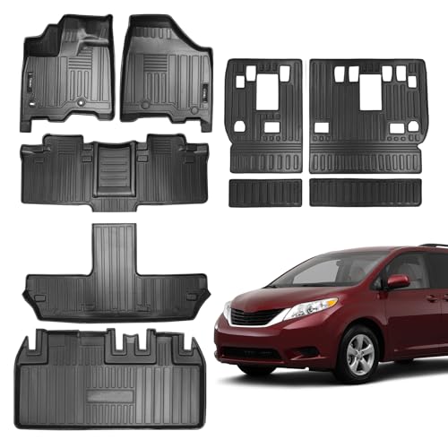 Tapis de sol et coffre Toyota Sienna étanche et antidérapant toutes saisons