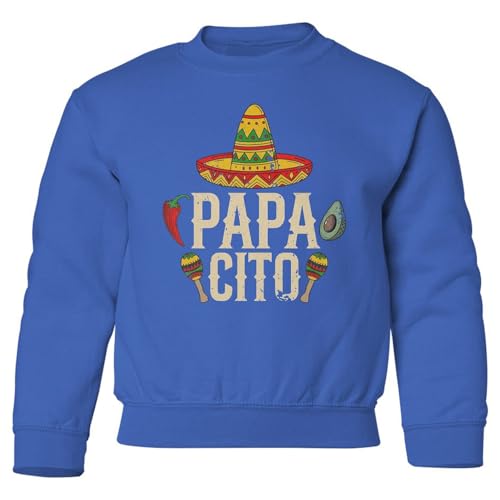 Papacito Sombrero - Funny Cinco De Mayo Gift Youth Crewneck Sweatshirt