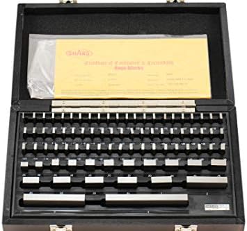 Shars Grade Economy 81 PCS Rectangular Gage Block Set with NIST traceable certificate 303-5311C M}