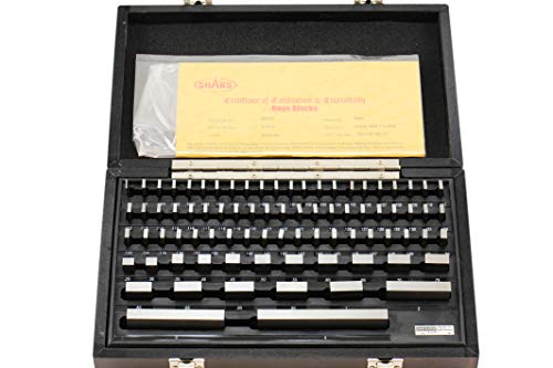 Shars Grade Economy 81 PCS Rectangular Gage Block Set with NIST traceable certificate 303-5311C M)