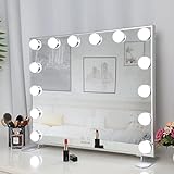 【Espejo de Mesa / Espejo de Pared】: Puede elegir colocar el espejo tocador con luz sobre la mesa o colgarlo en la pared según sus preferencias. La base se puede quitar fácilmente con tornillos y accesorios, y la instalación es muy sencilla. Proporciona una experiencia más cómoda para maquillarse e incluso vestirse