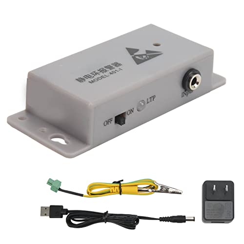 Image of ESD Wrist Strap Monitor, Sensitive Real Time Grounding Alarm Monitor for Electronics Workbench Plastic Stainless Steel US Plug 100 to 240V 1 Set