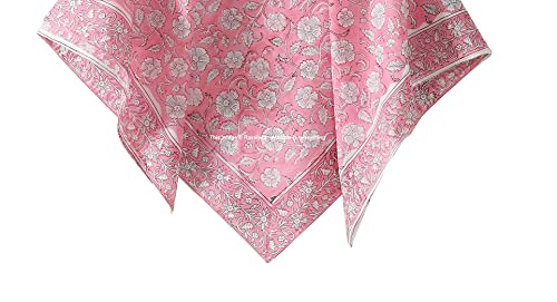 Image of Ravaiyaa - Attitude is everything Sanganer Hand Block Printed Scarves Pure Cotton Scarf Square Hijab Dupatta 40 inch X 40 inch Inch