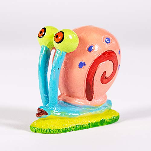 Image of Penn-Plax Officially Licensed Spongebob Squarepants Aquarium Ornament - Gary (Mini /Small Size) - Perfect for Freshwater and Saltwater Tanks (Pack of 2)
