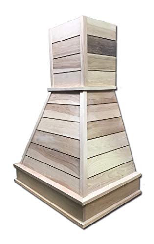 Castlewood Shiplap Chimney Hood (H 42-1/2" | W 31" | D 20-3/8", Hickory)