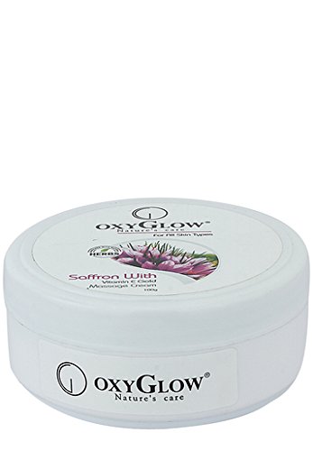Oxyglow Saffron and Gold Vit E Massage Cream, 100g