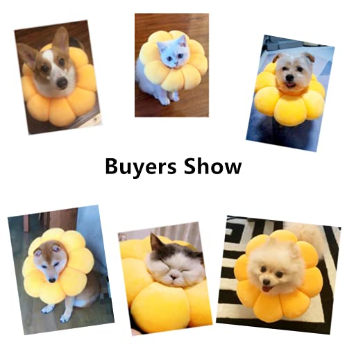 Adjustable Cat Recovery Collar for Anti-Bite Lick, Kittens and Puppies Wound Healing (Sun Flower) - Image 8