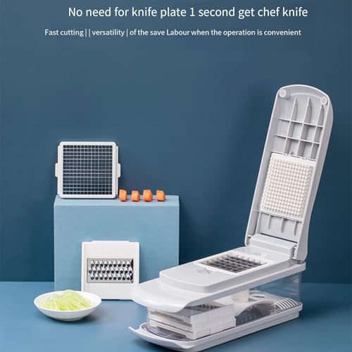 Vegetable Chopper With Container, Multifunctional Food Chopper Onion & Vegetable Cutter Dicer miniatura 2