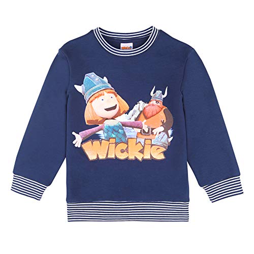 Preisvergleich Produktbild WICKIE Jungen Sweatshirt, Sweat, blau, Größe 104, 4 Jahre
