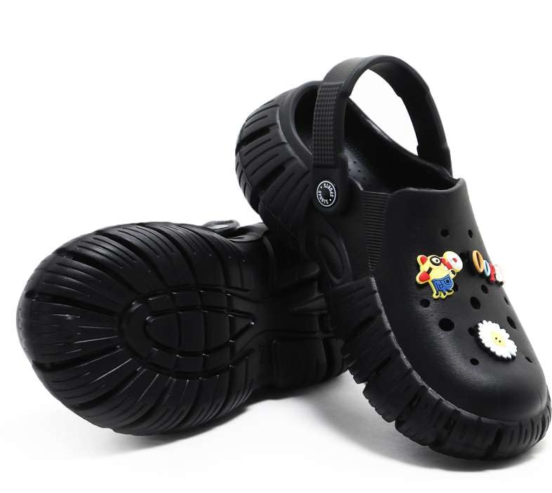 Image of Unisex Kids Clogs Soft Anti Skid Mules Sandals with Adjustable Back Strap Indoor & Outdoor Slipper for Boys & Girls Everyday Use Waterproof Jibbex Slides