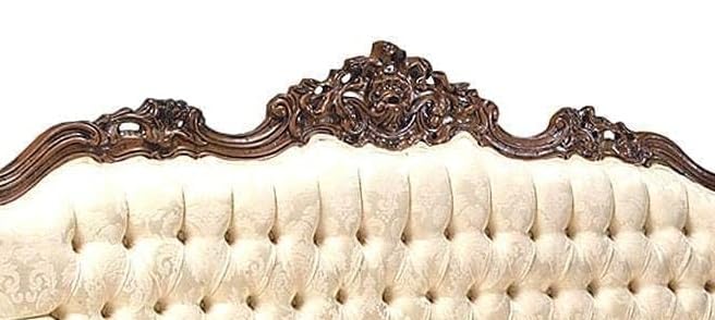 Image of Royal Carved Wooden Sofa Set | 3+1+1 Seater | Antique with Button Tufted Velvet Upholstery | Victorian Style Living Room Furniture Tufted Sofa Set Grey 3-Piece (Design 7)