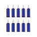 Produktbild VOANZO 10PCS Leere Plastiksprühflasche 100ml Feinnebel-Reisezerstäuberset Nachfüllbare Reisegrößenflasche Toilettenartikel Flüssigkeitsbehälter (blau)