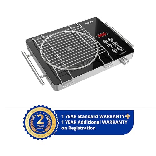 Image of iBELL IBL CROWN 22, 2000W Infrared Induction Cooktop |2 year warranty, Touch Panel, Temp Control & Energy Efficient, Compatible with All Cookwares (Black)