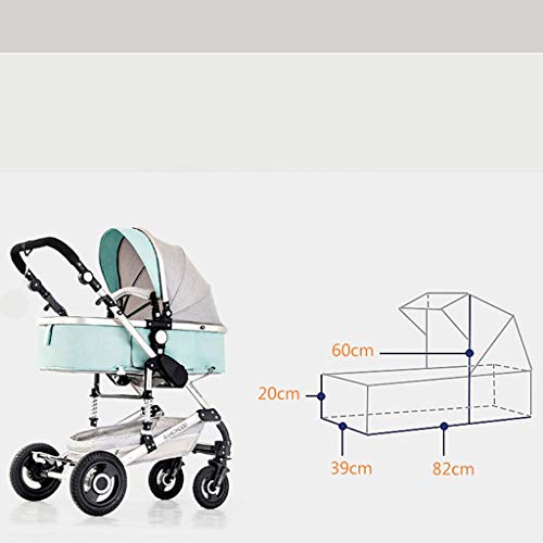 Kinderwagen Kinderwagen Carriage Wandelwagen Peuter Wandelwagen 3 In 1, Pasgeboren Wandelwagen Kinderwagen Hoog… - Afbeelding 5