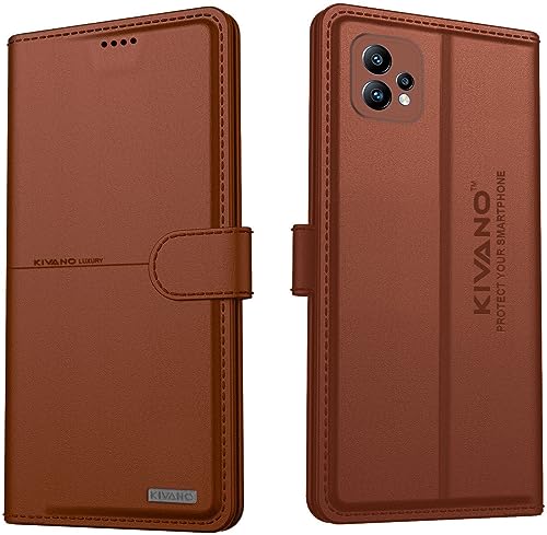 Image of KIVANO Realme 9 4G / Realme 9 Pro Plus 5G / Realme Narzo 50 Pro 5G Flip Cover | Leather Finish | Inside Pockets & Inbuilt Stand | Shockproof Wallet Style Magnetic Closure Back Cover Case For Mobile