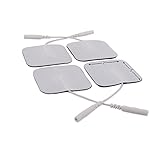Electrode Pads for TENS Unit EMS Machine Device Massager 4 Pieces Premium Quality Self Adhesive Square 2
