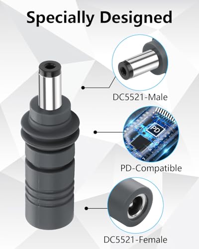 Adaptador de Corriente DC 5.5mm x 2.1mm 4 Unidades miniatura 2