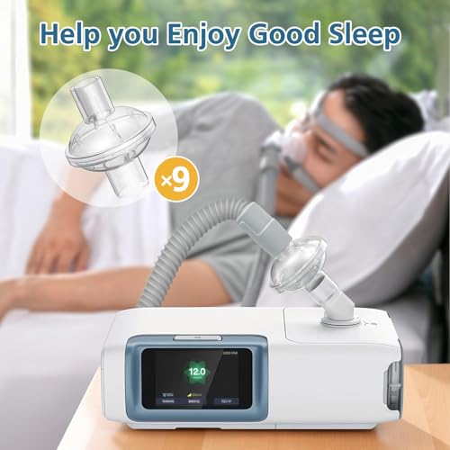 Image of 9-pack CPAP Inline Filter, Universal Inline CPAP Filter Compatible with BiPAP Machines ResMed,Dreamstation Standard, Any CACP Machine Size 22mm and 25mm Tube