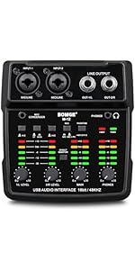 Amazon.co.jp: BOMGE M12 オーディオインターフェース、2