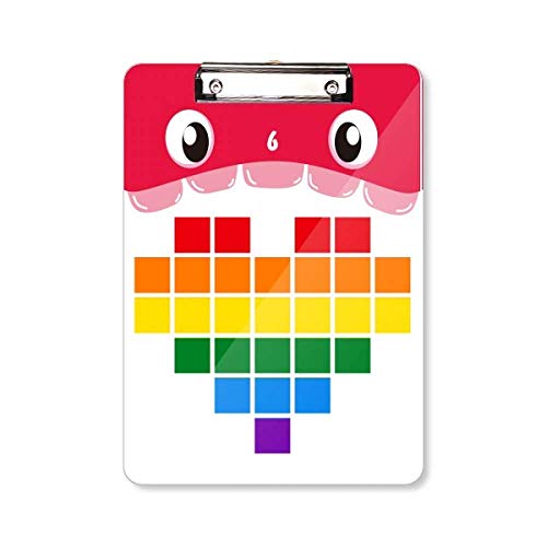 Porte-bloc A4 arc-en-ciel et sa boîte en forme de cœur LGBT pour vos réunions et événements extérieurs