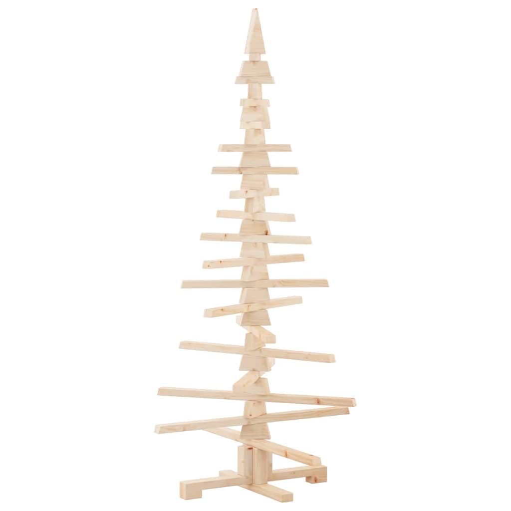 vidaXL Arbre de Noël en Bois Bois de pin Massif Naturel Non Fini