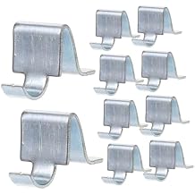 10pcs Pilaster Shelf Clips Cabinet Shelf Clips Shelving Brackets Clips Cabinet Shelving Clamps Metal Shelving Metal Shelf File Cabinet Support Clips Iron Metal Cabinet Thicken