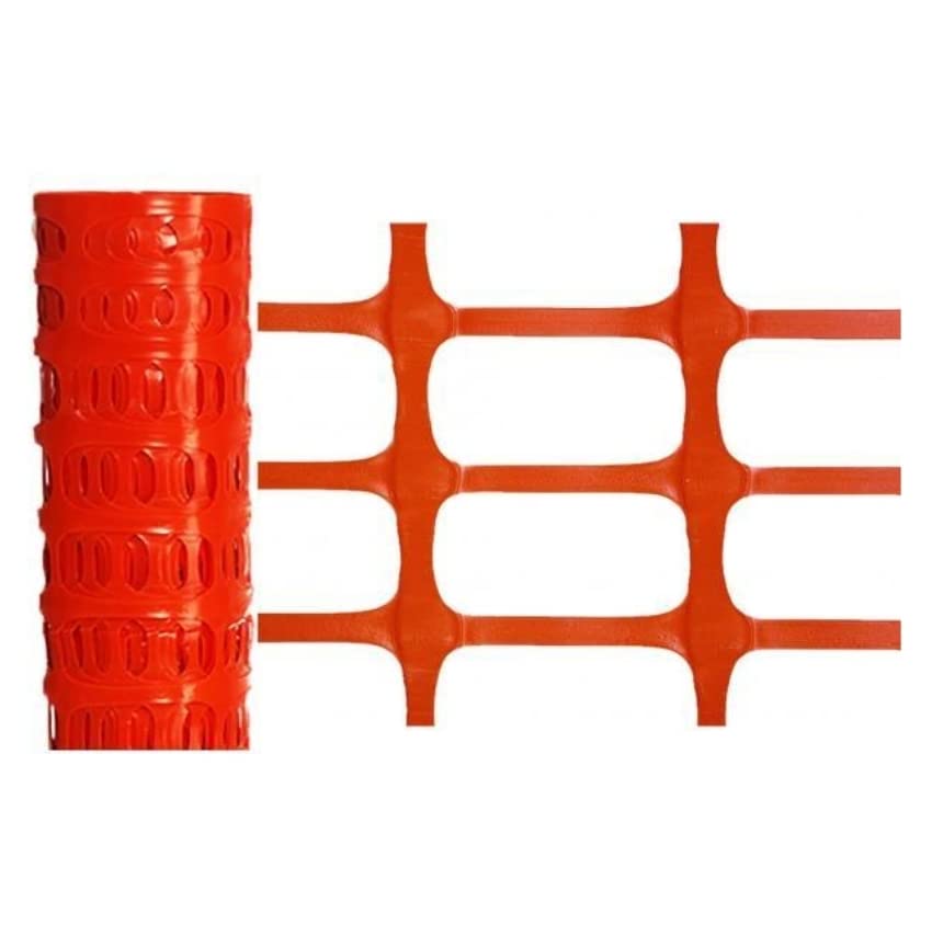 Malla plástica barrera/señalización 50 m 120 cm 130 g/m²