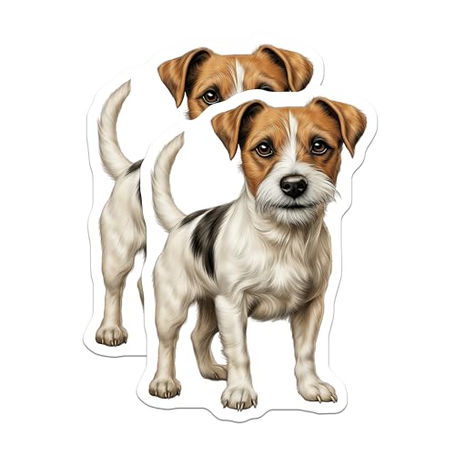 Imanes de perro Jack Russell Terrier 2 unidades 5 in miniatura 1