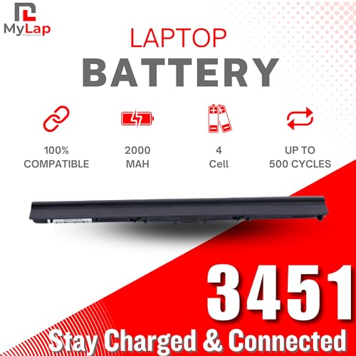MYLAP High Performance M5Y1K GXVJ3 3451 Laptop Battery Compatible for Dell Inspiron 14 5000 5451 5452 5455 5458 5459 Laptop Battery (2000mah/4cell) - Image 7
