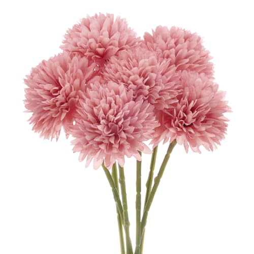 M METERXITY Fleurs Chrysanthème Artificielle 6-Pack
