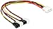 Produktbild DeLOCK 83343 Kabel Stromversorgung Lüfter Molex 4 Pin Stecker auf 4x 2 Pin Lüfter Stecker 30cm