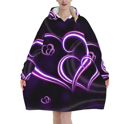 Couverture à capuche violette en flanelle pour des soirées cocooning réussies