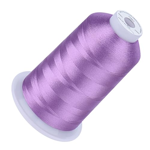 Image of Simthread Embroidery Machine Thread 5000M 40WT Polyester, Lilac 612 | 5000M 40WT polyester thread feeds smoothly for home or commercial embroidery projects.