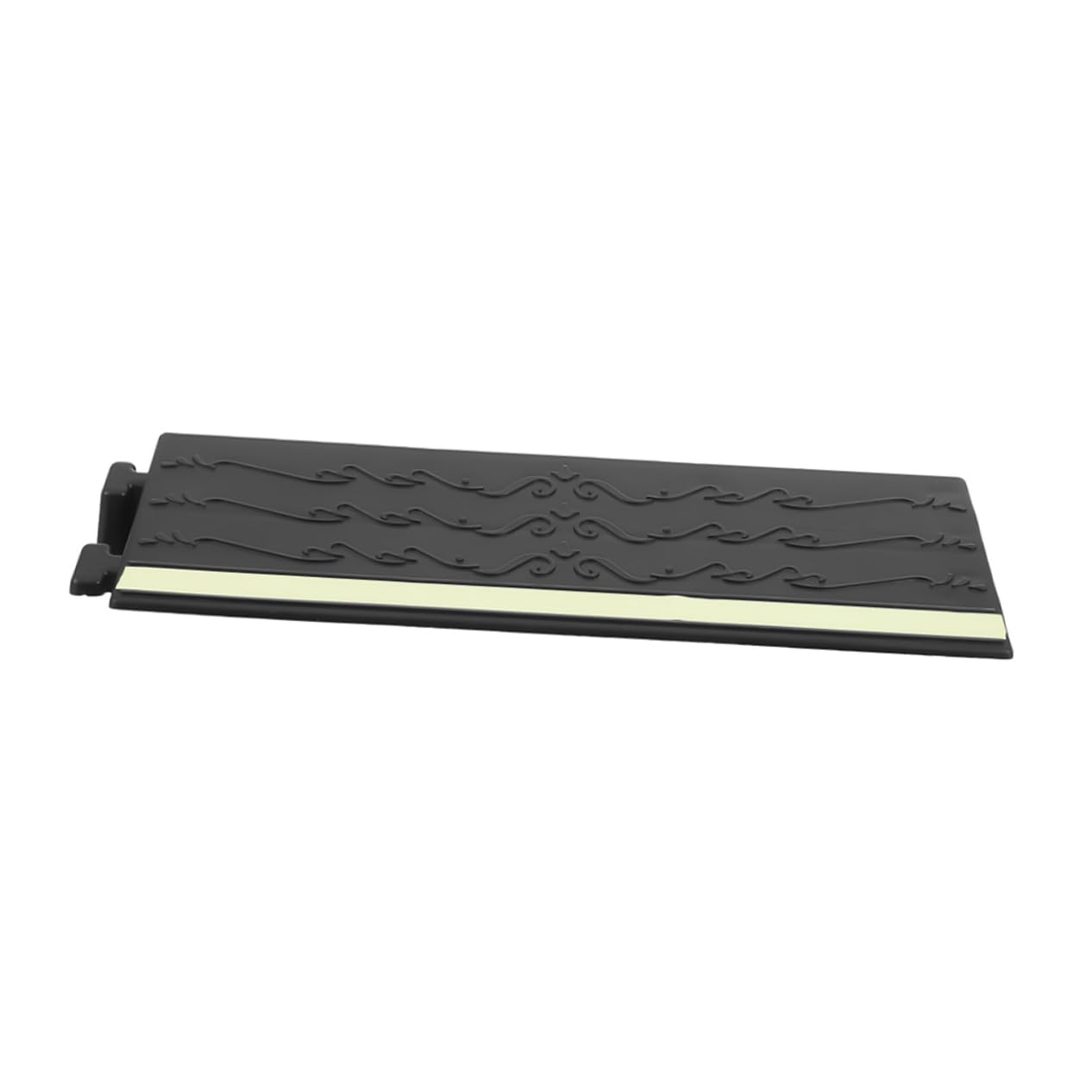 Cabilock Plastic Threshold Ramp Pad Home Sweeping Robot Ramp Non-Slip Mat for Door Steps Black 25 * 3.5cm