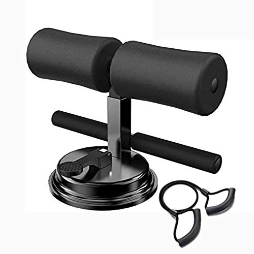 EZSMART Barra de Abdominales de Auto-succión portátil, Altura Ajustable Ejercicio Muscular Abdominal Equipo de acondicionamiento físico Corporal para Abdominales, Flexiones (Negro)