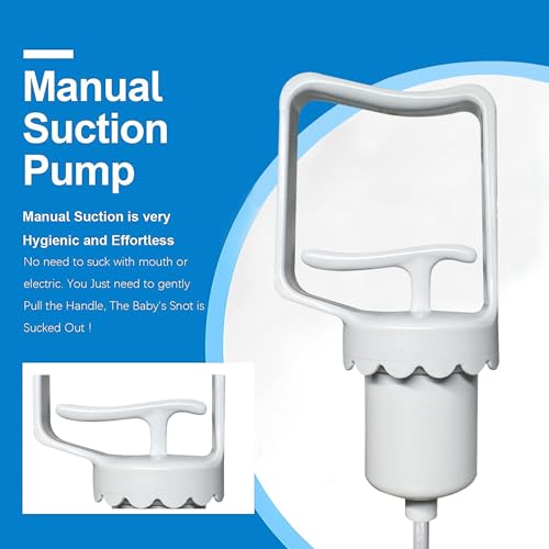 Image of Nasal Aspirator for Baby - Powerful Hand Pump and Additional Silicone Nose Tip -Invasive Tip for Quick, Quiet Suction, Clear Clogged Passages & Boogers