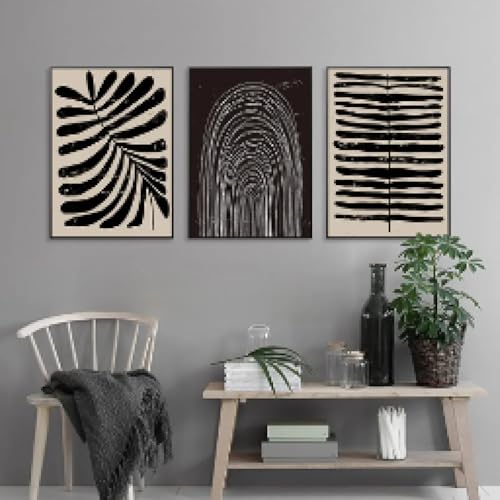 Affiches d'art sur toile abstraites géométriques 40x60 cm pour salon
