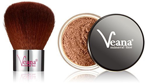 Veana Mineral Fundación Tan 6g más Kabuki, 1er Pack (1 x 6 g)