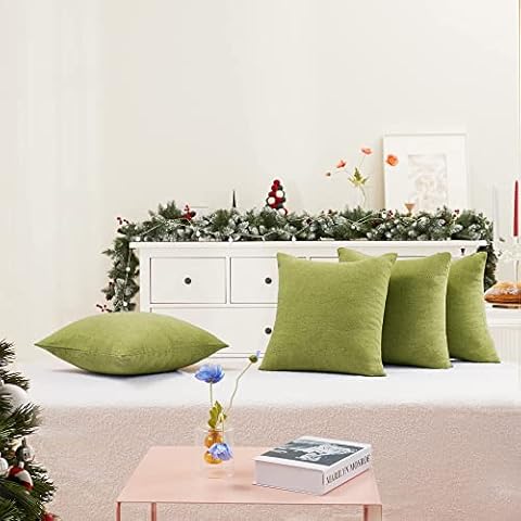 Deconovo Fundas Cojines de Lino Artificial Cover
