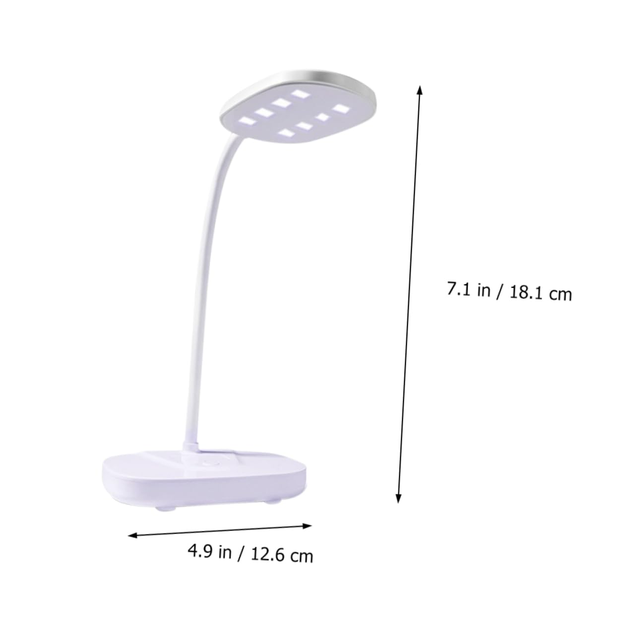 Lámpara de Uñas 12w USB de Plástico Color Claro, Plegable y Portátil