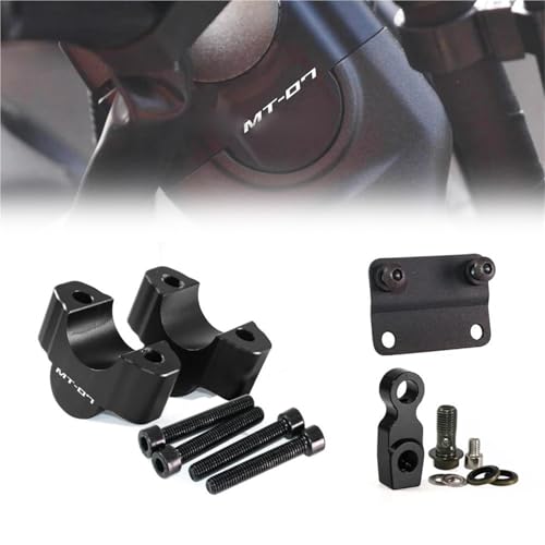 Pince de guidon 28 mm pour Yamaha MT-07 rehaussant la position de conduite et le confort des bras