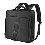 Zipper Binder Bag, 2-inch 3-Rings with Multiple Pockets File Folder - 500 Sheet Capacity, Up to 14‘’ Laptop and Tablet, Detachable Backpack Straps & Shoulder Use for School