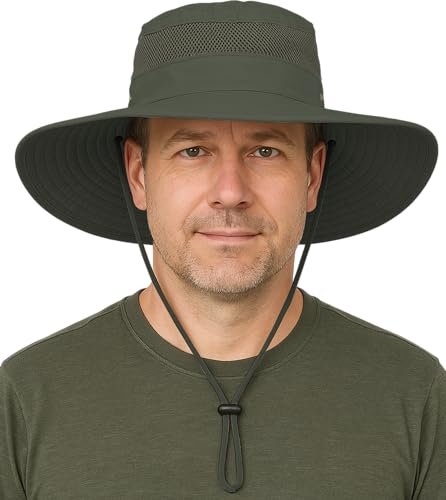 GearTOP Safari Hat for Men Sun Hats for Women UV Protection UPF 50+ Fishing, Gardening,...