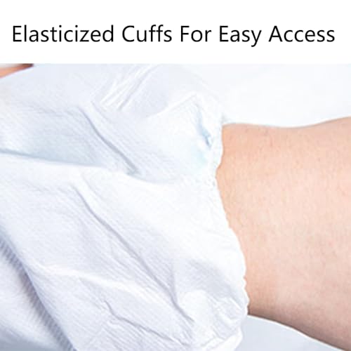 TopHomer Einweg-Overall, 2Pack Schutzoveralls, Einweg-Schutzanzug mit Kapuze, wasserdichter Arbeitsoverall, Einweg-Chemikalienschutzkleidung, Einweg-Schutzanzug mit Kapuze (XL)