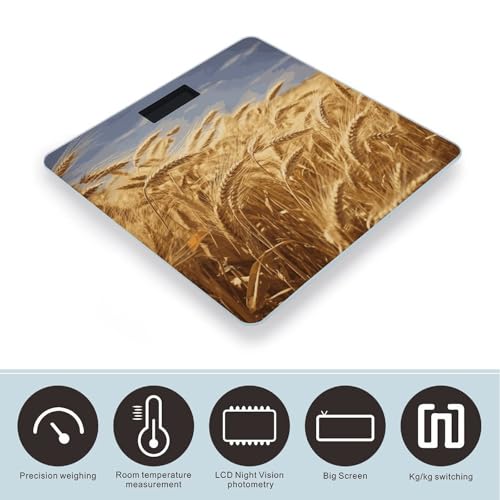 Báscula Digital de Baño de Vidrio Templado con Cinta Métrica miniatura 3