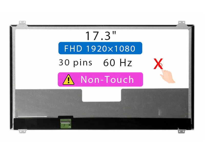 Écran LCD LED HD+ 17,3 Pouces Pour Asus N76V Series - Dalle Neuve, Connecteur 40 Pins, Garantie 1 An