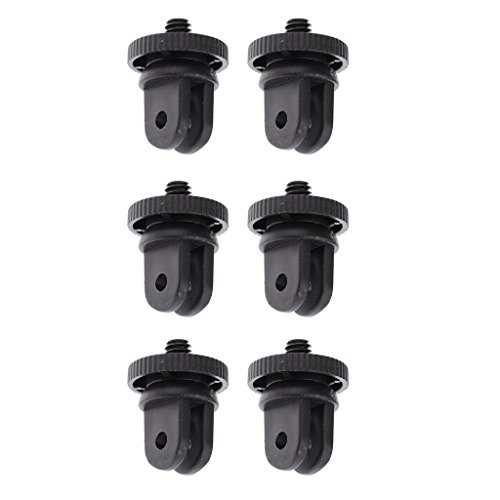 Tenlacum 6Pcs �O�r�}�E���g�A�_�v�^�[ GoPro Hero3 + / 3/4�J�����ɑΉ� 1/4�C���` �l�W �Z�b�g �A�N�Z�T���[ �C���X�g�[