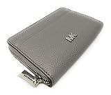 Michael Kors Jet Set Leather Zip Around Bifold Wallet (Black)