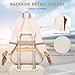 WINDARS School Backpack for Teen Girls, Cute College Backpacks for Women Students Aesthetic Bookbag Large 15.6 Inch Laptop Bag Middle School Travel Back Pack (Khaki Beige)